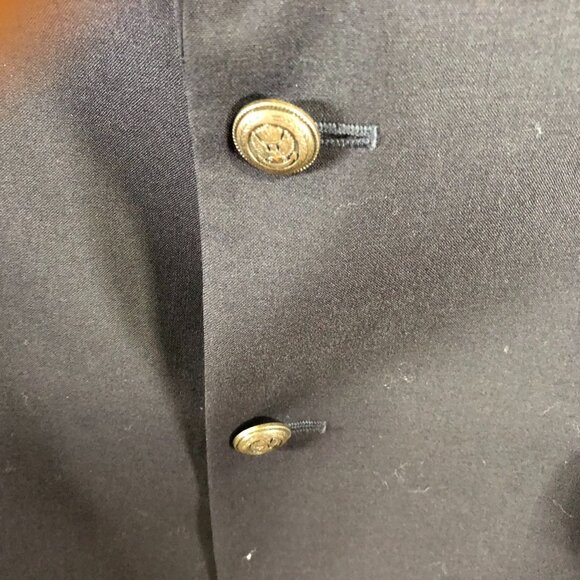 Jos. A. Bank Mens Blazer Jacket 42R Navy Wool Blend Classic Fit Double Button - Picture 12 of 16